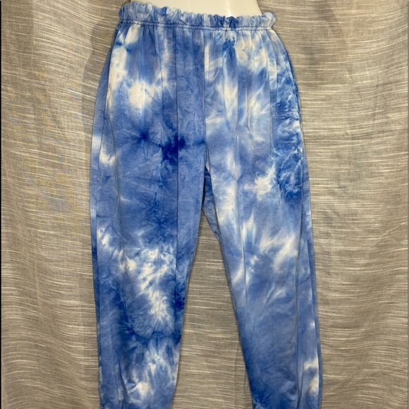 Roma Concept by Rosee blue tie-dye sweatpants- M - Picture 1 of 6